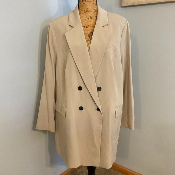 H&M Jackets & Blazers - H & M Double-Breasted Blazer Jacket Women Size XXL